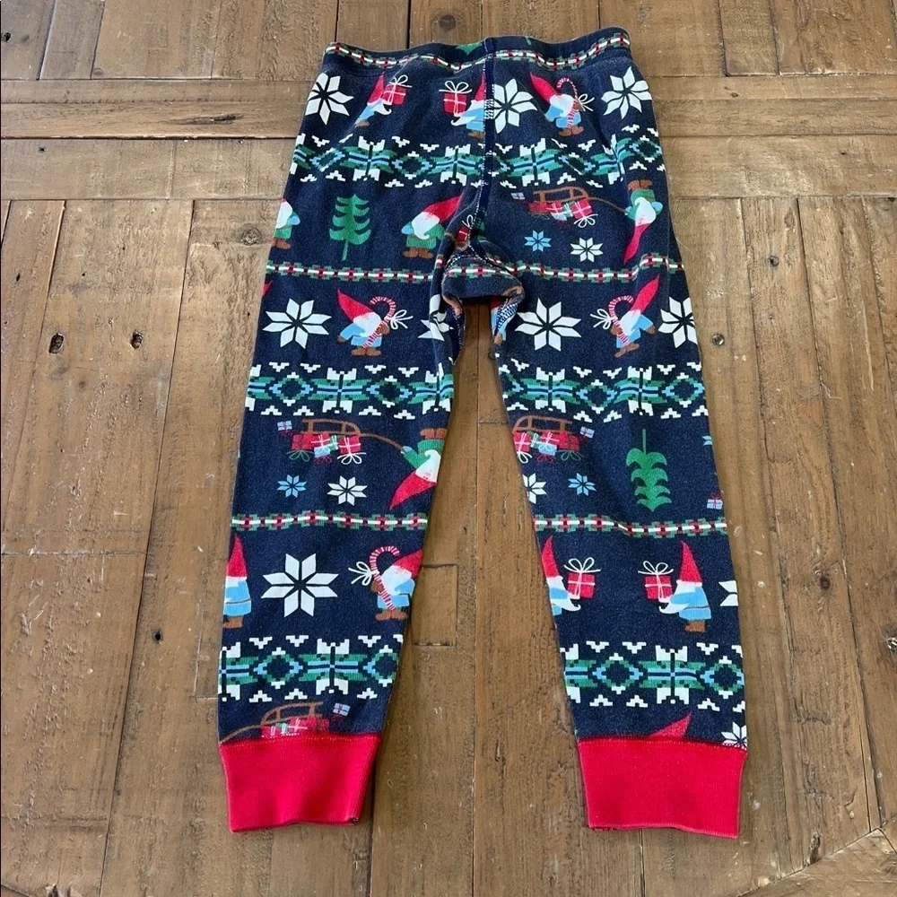 Hanna Andersson Fairisle gnome pajama set kids 3T holiday Christmas